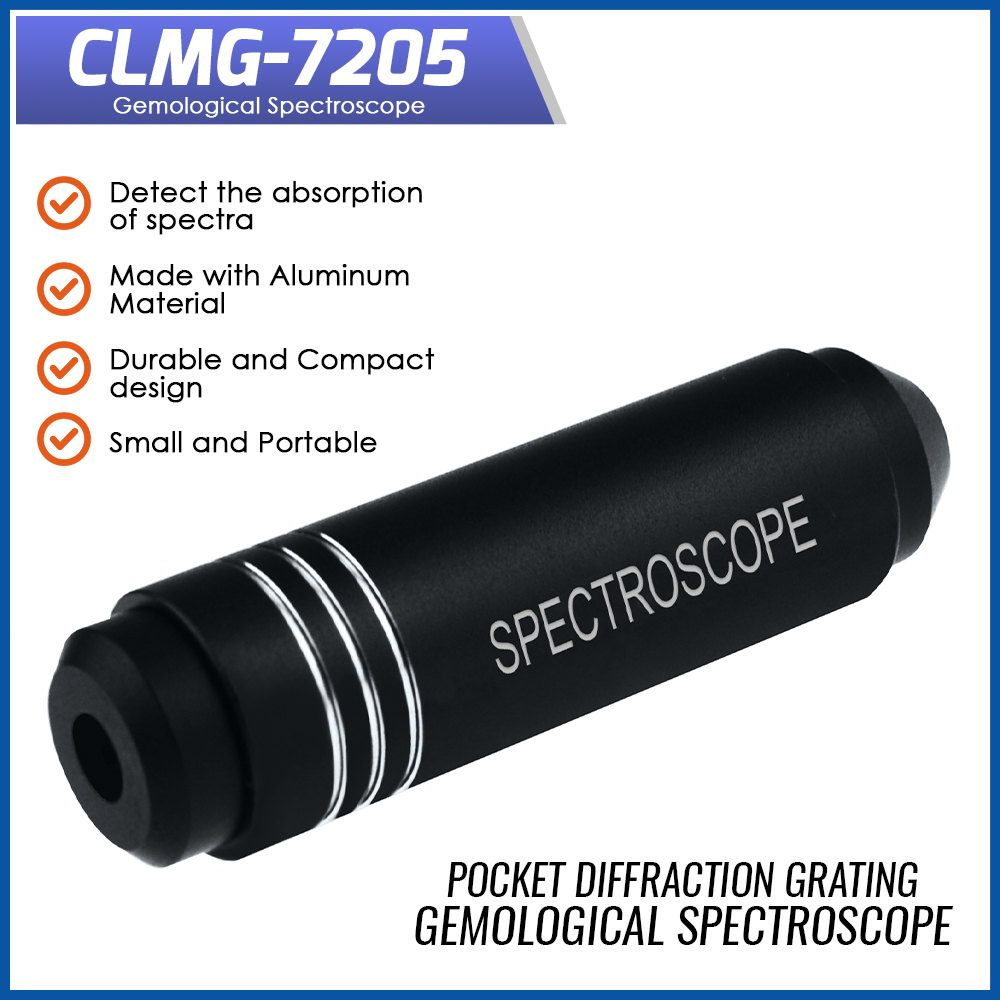 Spectroscope Handheld - Alat Spektroskop Difraksi Tahan Lama Ukuran