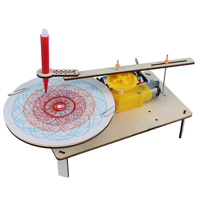 Science Max - 1-3Pcs Mainan Robot Gambar Elektrik Kayu