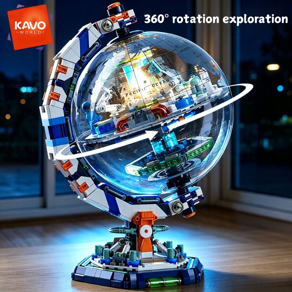 Science Hobby Kit - KAVOWORLD 1793pcs Set Blok Bangunan Stasiun